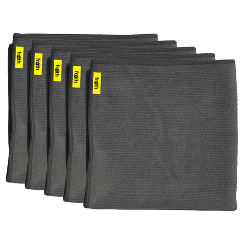 Froth Microfibre Cleaning Cloth 40x40cm - 5 Pack