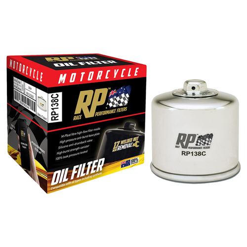 RP Filters - Oil Filter - Chrome - RP138C