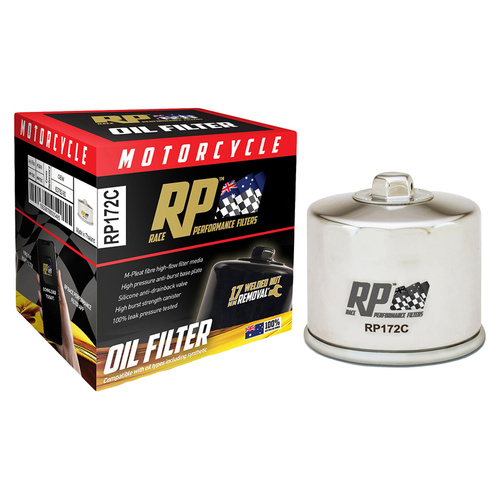 RP Filters - Oil Filter - Chrome - RP172C
