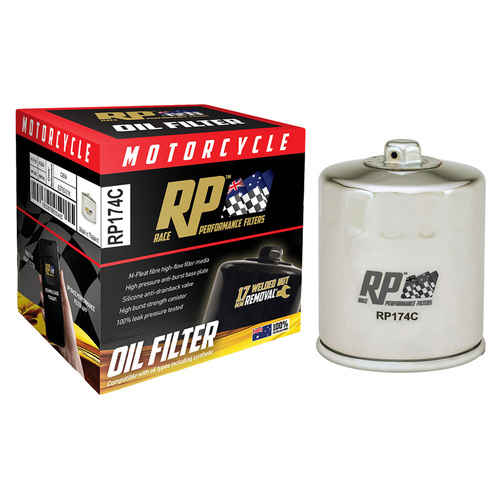 RP Filters - Oil Filter - Chrome - RP174C