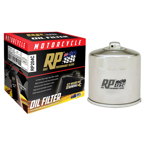 RP Filters - Oil Filter - Chrome - RP204C