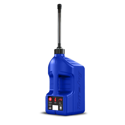Gen 3 - 5G/20L Blue Tuff Jug with Black Standard Cap & Auto-Stop Spout w/ View Strip