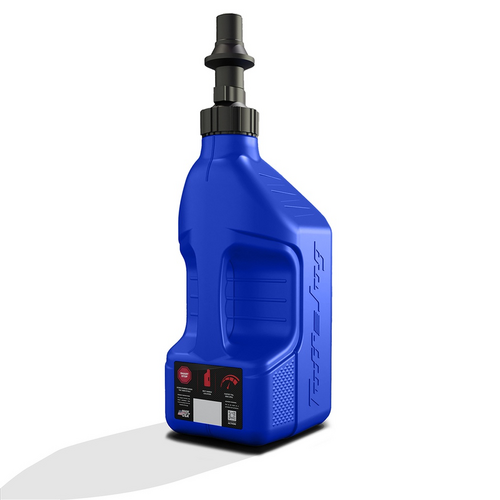 Gen 3 - 2.5G/10L Blue Tuff Jug with Blue Ripper Cap w/ View Strip