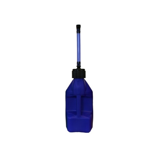 Tuff Jug 5 Gal/20 Litre Blue With Black Standard Cap/Blue Flexible Auto Shut Off Spout