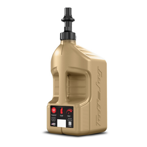 Gen 3 - 5G/20L Desert Tan Tuff Jug with Black Ripper Cap w/ View Strip