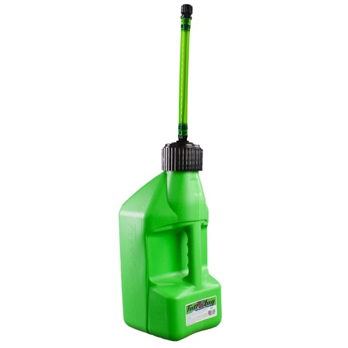 Tuff Jug 2.7 Gal/10 Litre Kawasaki Green w/Black Standard Cap/Kawi Flexible Auto Shut Off Spout