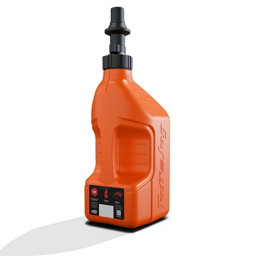 Gen 3 - 2.5G/10L Orange Tuff Jug with Orange Ripper Cap w/ View Strip