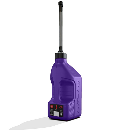 Gen 3 - 2.5G/10L Purple Tuff Jug with Black Standard Cap & Auto-Stop Spout w/ View Strip