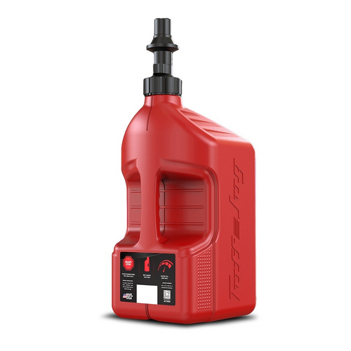 Gen 3 - 5G/20L Red Tuff Jug with Red Ripper Cap w/ View Strip