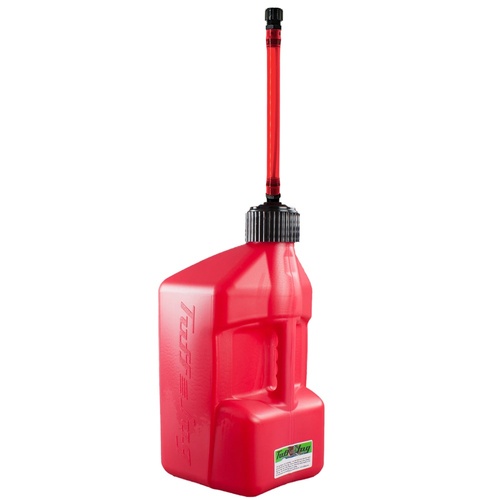 Tuff Jug 5 Gal/20 Litre Red With Black Standard Cap/Red Flexible Auto Shut Off Spout