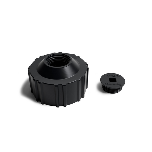 Gen 3 - Standard Cap with Center Plug - Black