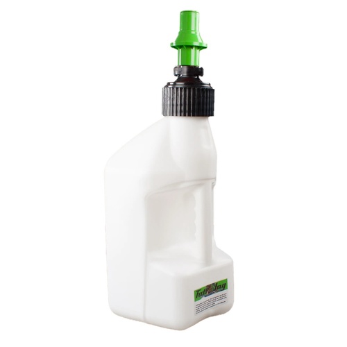 Tuff Jug 5 Gal/10 Litre White With Kawi Green Ripper Cap