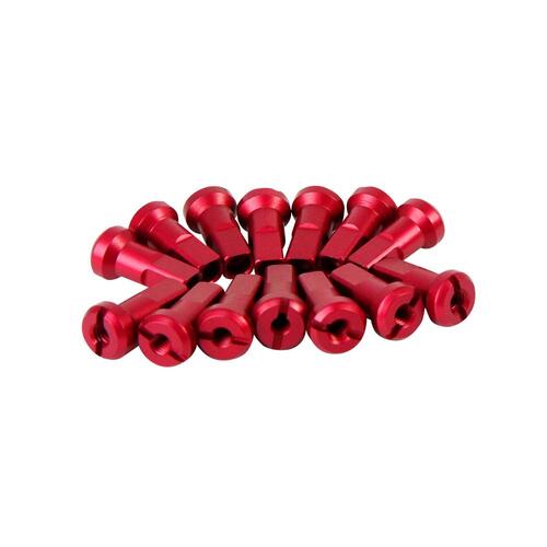 States MX Alloy Spoke Nipple - Front 9 Gauge - Red