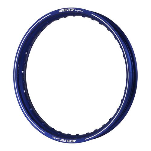 States MX Signature Rim 18 x 2.15 / 36H 2X/LHH - Blue Matt Finish