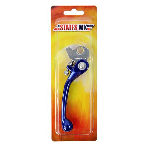 States MX Front Brake Lever - STD Flex - Yamaha/Kawasaki/Suzuki - Blue