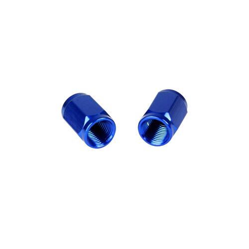 States MX Valve Caps - Blue