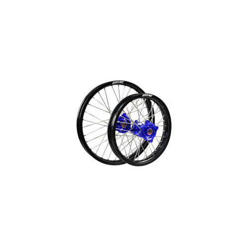 States MX Wheel Set Yamaha Yz65 14" Front/12" Rear - Black/Blue