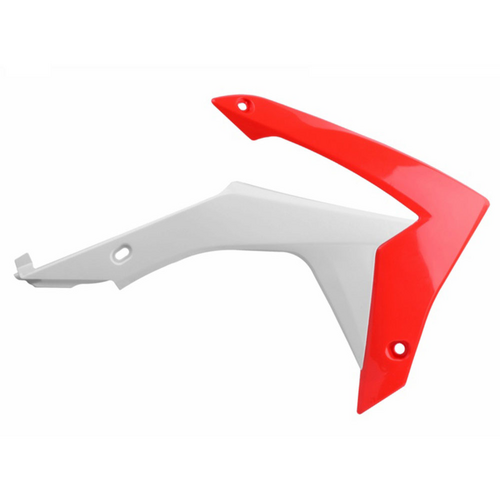 Polisport Radiator Shrouds - Hon CRF250R ('14-17), CRF450R ('13-16) - Red/White