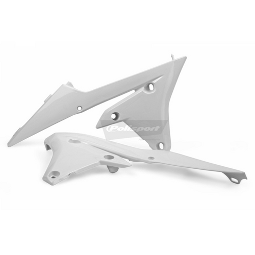 Polisport Radiator Shrouds - Yam YZ250F/450F ('14-17) - White