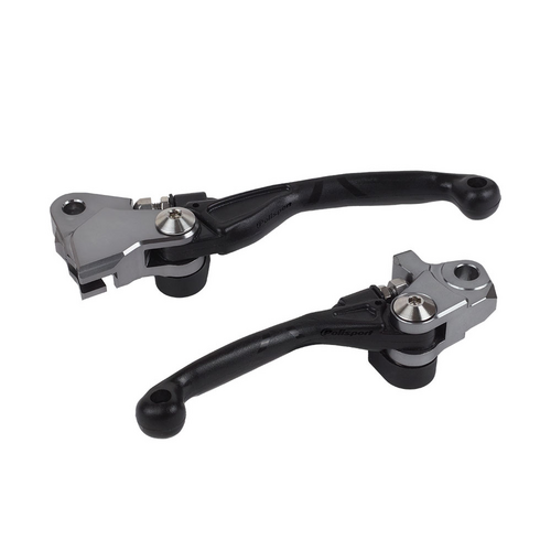 Polisport Folding Lever Set Honda Crf450R 21-25 - Black
