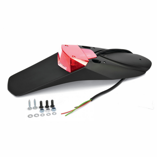 Polisport Rear Tail Light With Stop/Tail Light & Number Plate Light