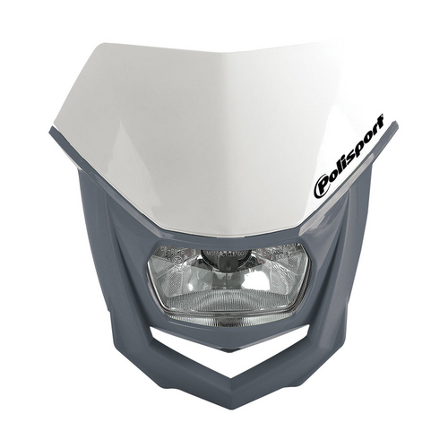 Polisport Halo Headlight - Grey/White