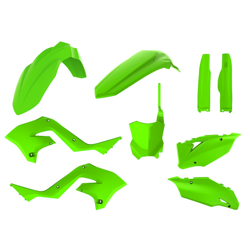 Polisport MX Restyling Kit - Kaw KX125/250 ('03-08) - Lime Green