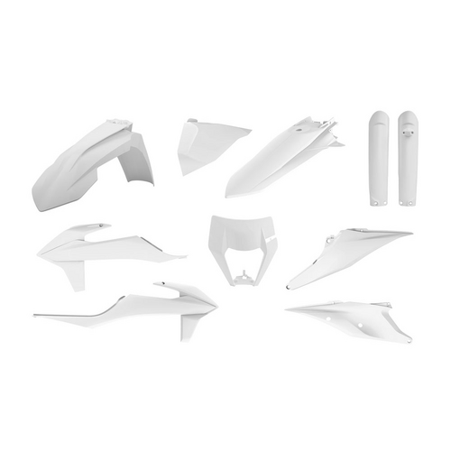 Polisport Enduro Kit (Inc H/L & F/G) - KTM EXC/EXCF ('20-21) - White