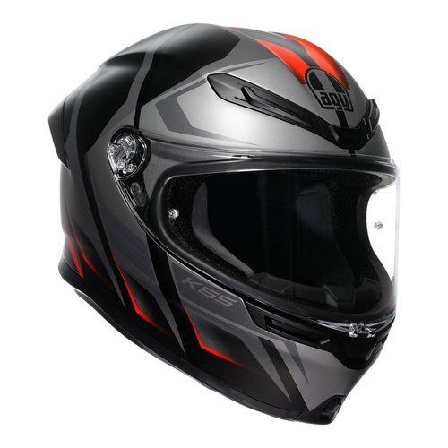 AGV K6S Helmet - Karve Black/Grey/Red