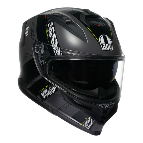 AGV K7 Helmet - Kyber Matt Grey/Yellow Fluo