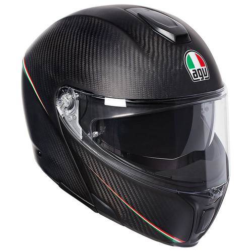 AGV Sportmodular Tricolore Helmet - Matte Carbon/Italy