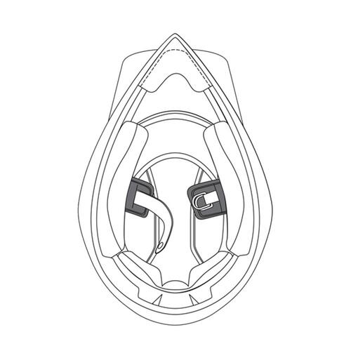 AGV AX9 Removable Chinstrap Pad - Grey