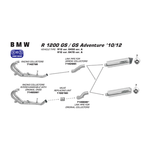 ARROW 11001MI - EXHAUST VALVE REPLACMENT UNIT - BMW