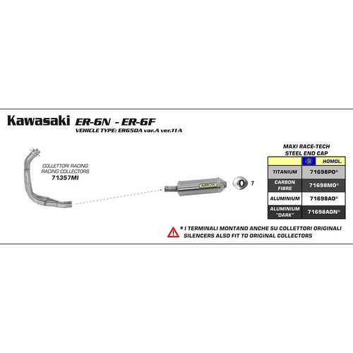 ARROW Collector 71357MI [AOE]: Stainless 2:1 - KA ER-6F/N 05>11