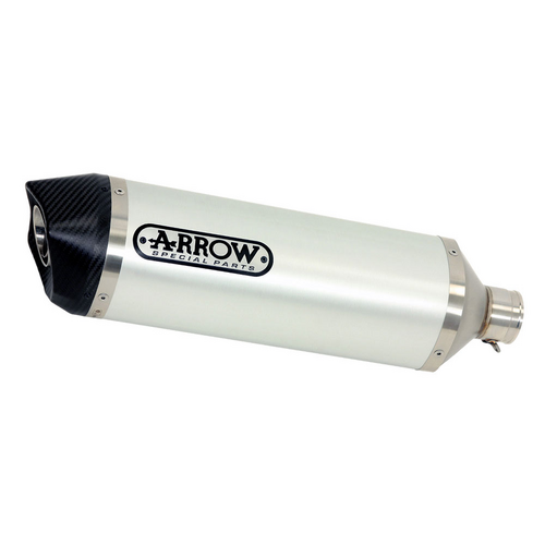 ARROW 71768AK Silencer - RACE-TECH Aluminium Silver with Carbon End Cap - DUCATI MultiStrada 1200