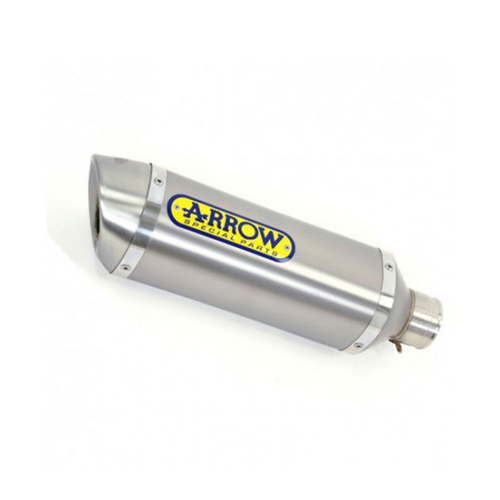 ARROW 71817AO Silencer - THUNDER Aluminium Silver with Steel End Cap - YAMAHA MT-07 2014 > 2020