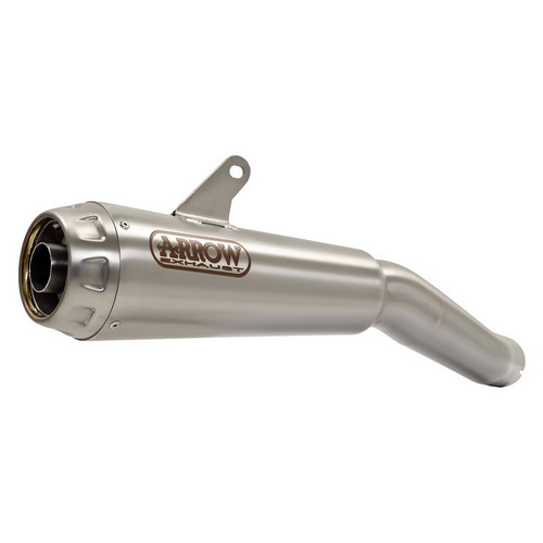 ARROW 71828PRI Silencer - PRO-RACE Nichrom Silver with Steel End Cap - SUZUKI GSX-S 1000