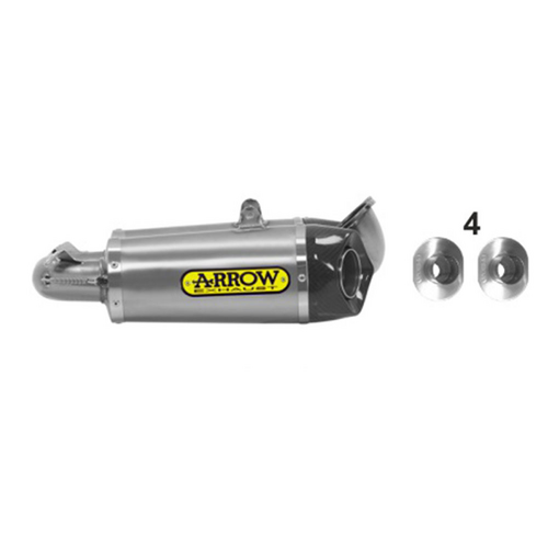 ARROW 71836PK Silencer Set - WORKS Titanium with Carbon End Cap - DUCATI Panigale 899 / 1199