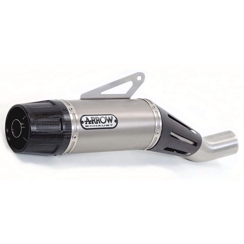 ARROW 71843JR Silencer - JET RACE Titanium with Carbon End Cap - YAMAHA XSR 700 & TRACER 700