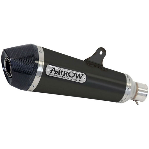 ARROW 71854XKN Silencer - X-KONE Nichrom Dark with Carbon End Cap - KAWASAKI Z 650 / Ninja 650 / Versys 650