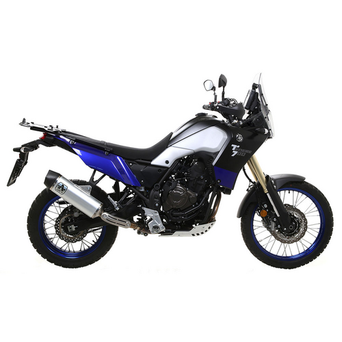 ARROW 72626AK Silencer - INDY RACE Aluminium Silver with Carbon End Cap - YAMAHA Tenere 700