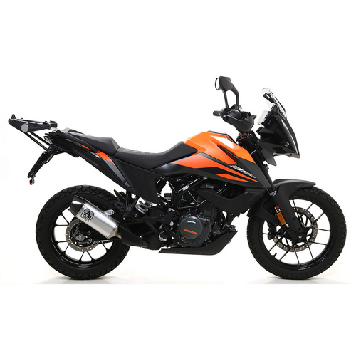 ARROW 72627AK Silencer - INDY RACE Aluminium Silver with Carbon End Cap - KTM
