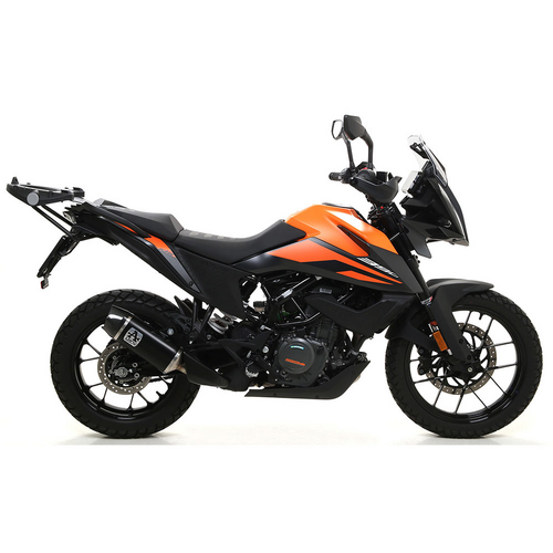 ARROW 72627AKN - INDY RACE Aluminium Dark with Carbon End Cap - KTM