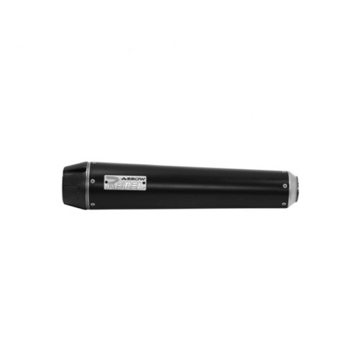 ARROW 74505RB Silencer - REBEL Nichrom Dark Silencer with Carbon End Cap - KAWASAKI Vulcan S 650