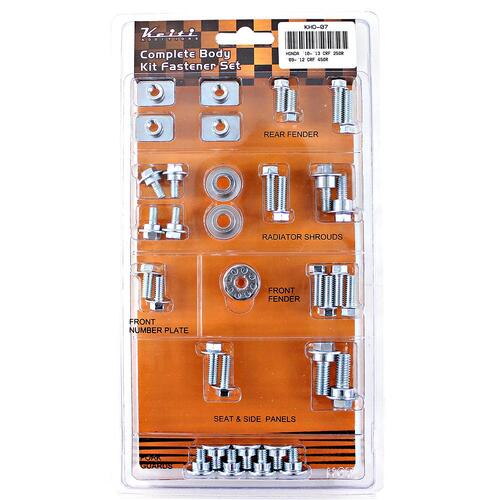 Keiti Complete Body Kit Fastener Set - Honda CRF250R, CRF450R