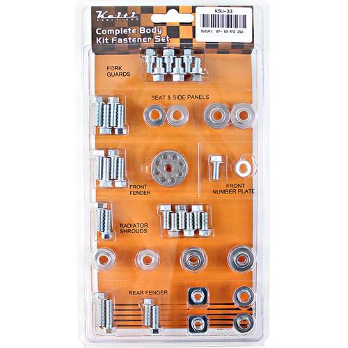 Keiti Complete Body Kit Fastener Set - Suzuki RMZ 250 ('07-09)