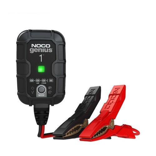 NOCO Genius G1 Battery Charger For Lead Acid 6/12V, 12.8V Lithium