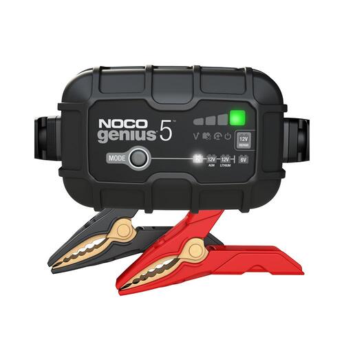 NOCO Genius G5 Battery Charger For Lead Acid 6/12V, 12.8V Lithium