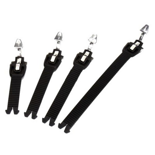 Strap Set Tech 7 5 3 Black (My14) | Fits Tech 7 5 3 1 With Aluminium Bridge X4