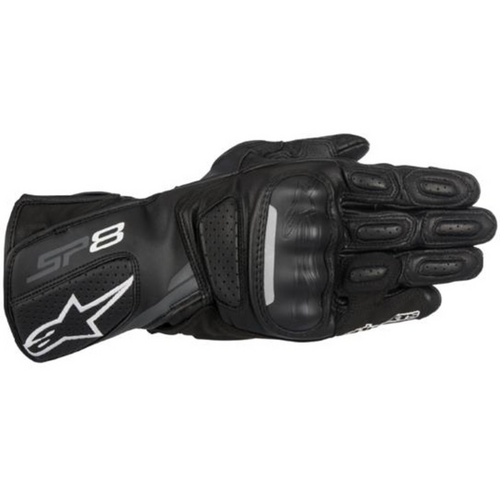 SP-8 V2 Leather Gloves | Black/Grey [Size: 58]